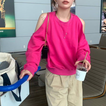 Pull décontracté à découpe pour femmes Chic & Stil