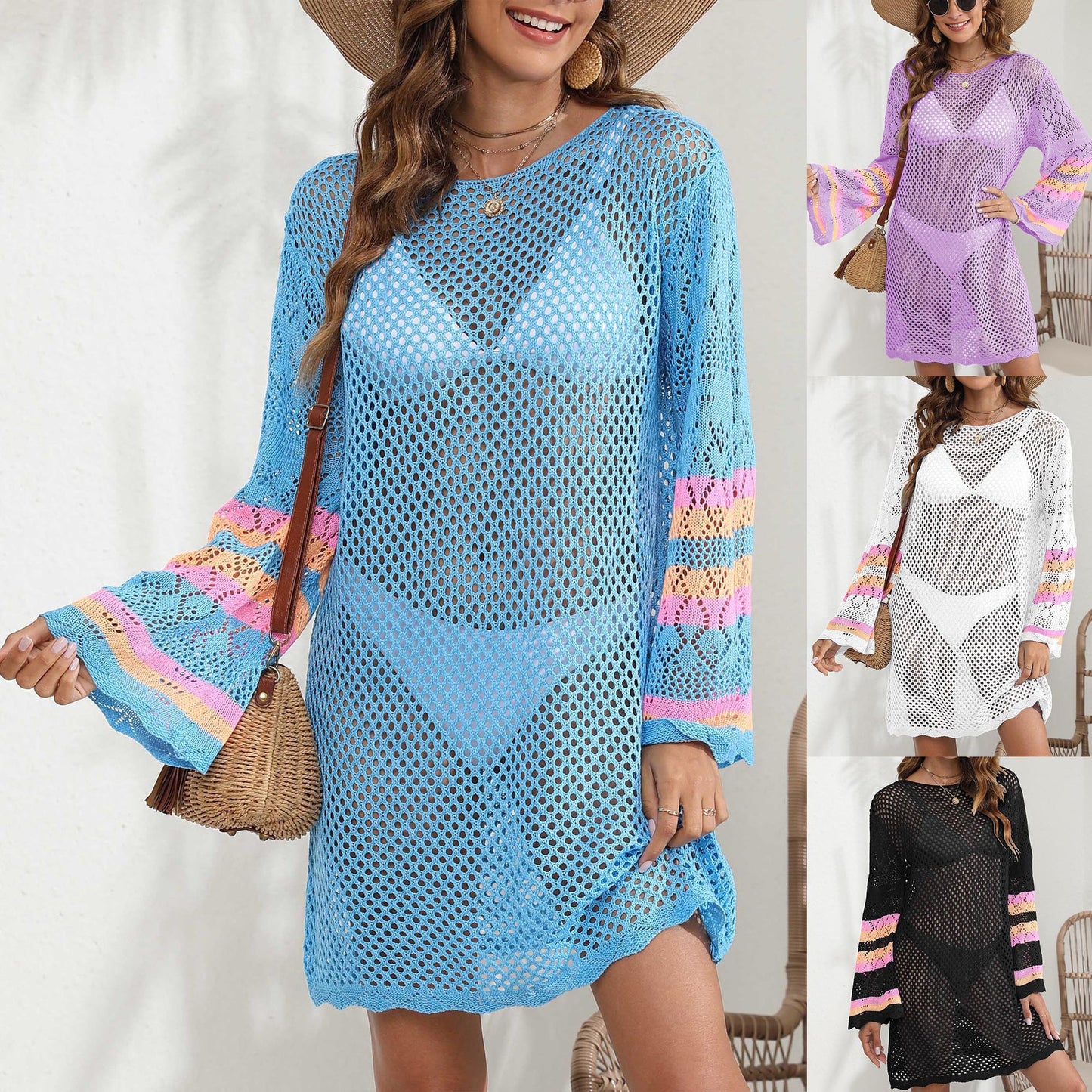 Ladies Lightweight Knit Beach Cover-Up Chic and Stylish