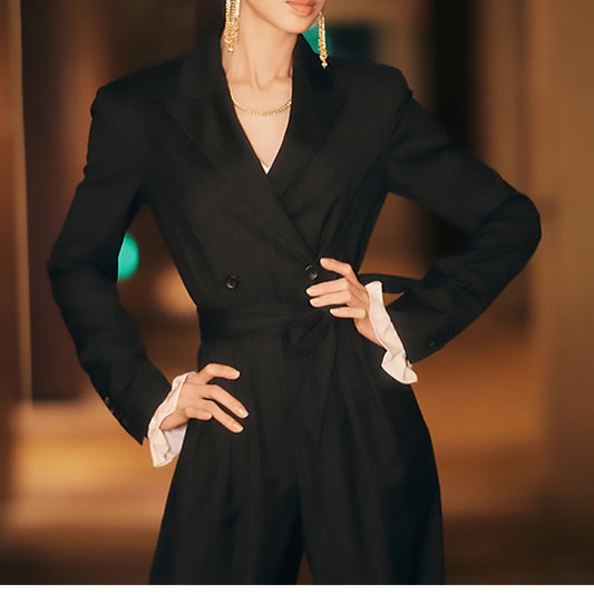 Salopette ajustée à double boutonnage pour femme Chic und Stil