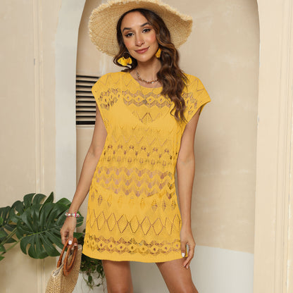 Femmes Robe de plage en crochet stylée Chic und Stil