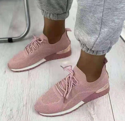 Baskets de style de vie respirantes pour femmes avec tige en tricot ultra flexible et semelle antidérapante Chic und Stil