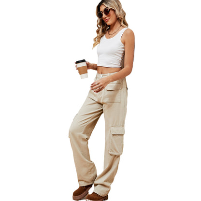 Dames bretelles cargo avec poches pratiques et ceinture élastique Chic und Stil