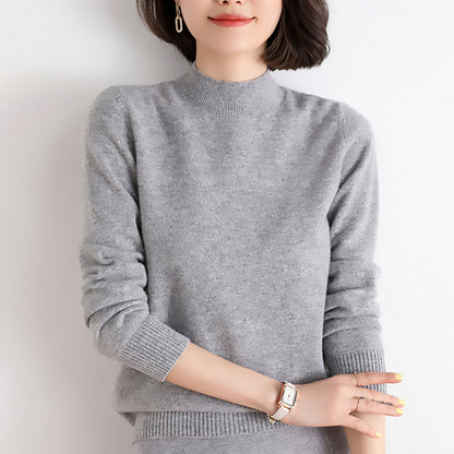 Women’s Soft Knit High-Neck Sweater Chic und Stil