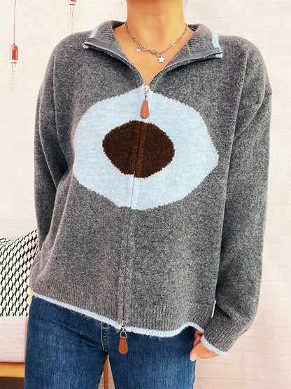 Pull femme douillet avec design accrocheur Chic und Stil