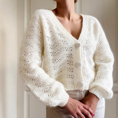 Veste en tricot pour femme avec design ondulé Chic und Stil