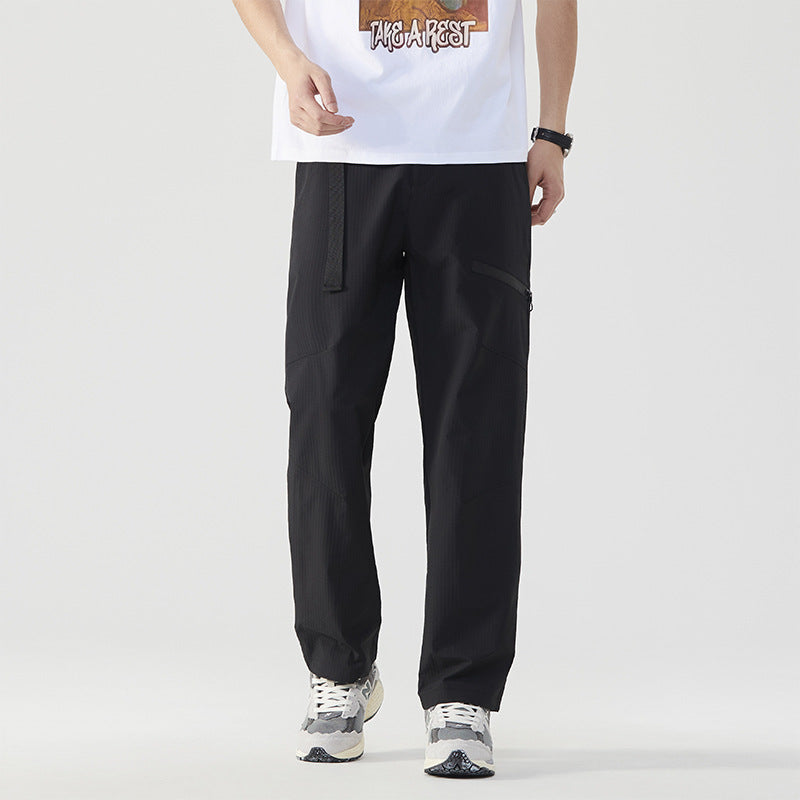Functional Outdoor Pants for Men with Chic and Stylish Breathable Inserts
