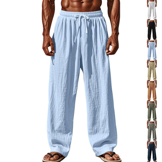 Light beach pants for men with elastic waistband Chic and Style