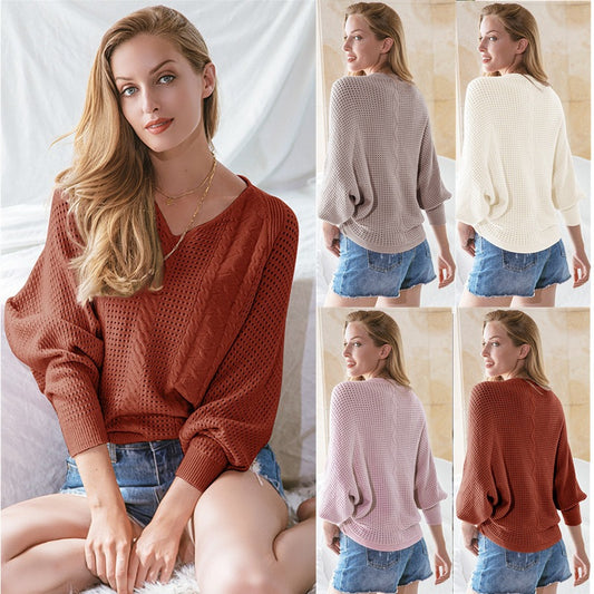 Pull en tricot surdimensionné pour femmes avec des structures décoratives en torsades et en maille Chic und Stil