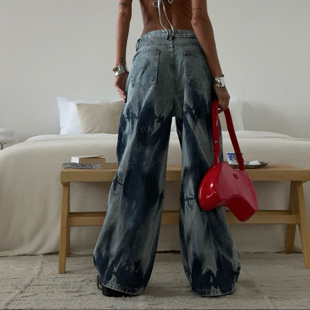 Dames Jeans larges avec lavage unique Chic und Stil
