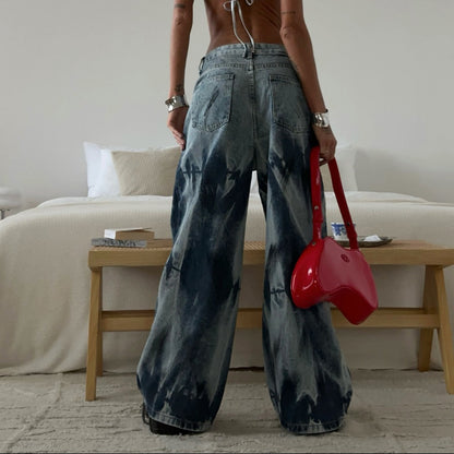 Dames Jeans larges avec lavage unique Chic und Stil