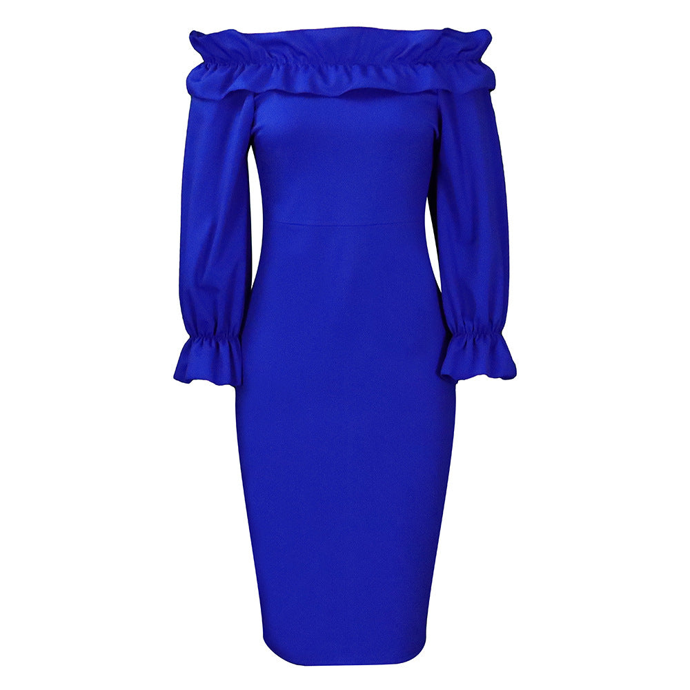 DamesRobe maxi élégante avec volants Chic und Stil