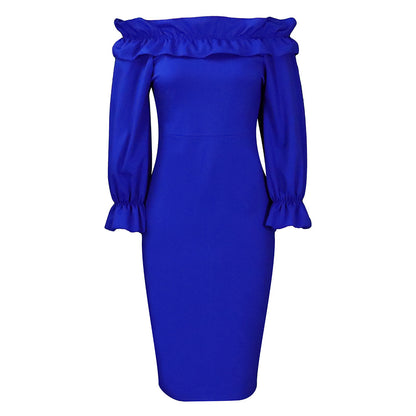 DamesRobe maxi élégante avec volants Chic und Stil