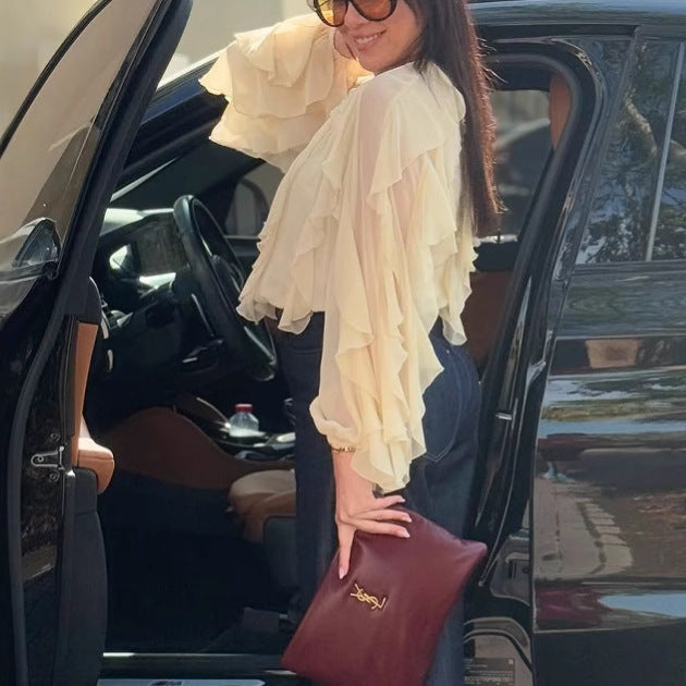 Chemisier Drapé avec Amusement pour Femmes Chic & Stil