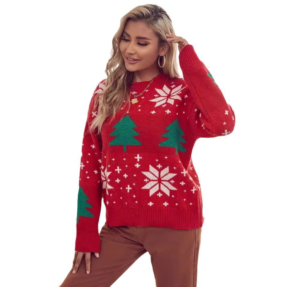 Pull de Noël pour femmes à motif avec design festif et coupe confortable Chic und Stil