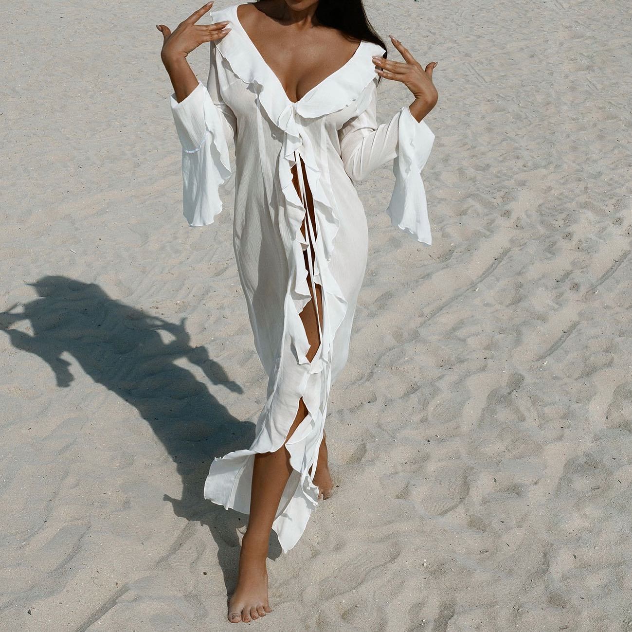 Robe de plage bohème décontractée pour dames Chic und Stil