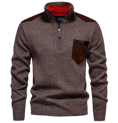 Pull homme avec col montant et accents à la mode Chic und Stil
