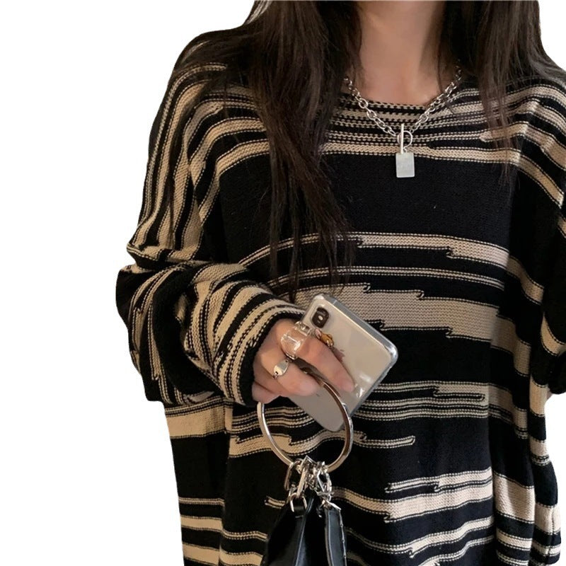 Pull en tricot pour femmes avec un élégant motif rayé et une coupe décontractée Chic und Stil
