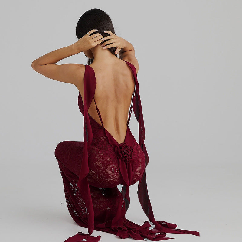 Robe de soirée pour femmes avec des accents en dentelle Chic und Stil