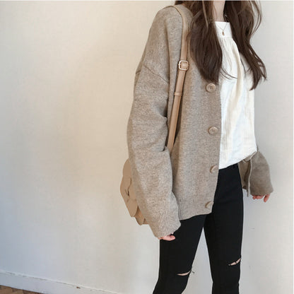 Cardigan à motifs pour femmes avec détails de boutons Chic und Stil