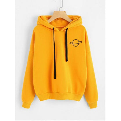 Dames pull à capuche confortable avec motif planétaire Chic und Stil