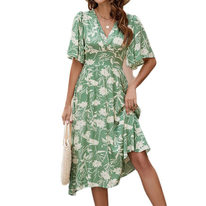 Robe A-ligne à fleurs Chic und Stil pour femmes