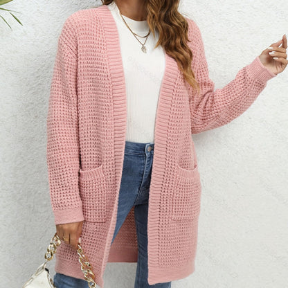 Cardigan en tricot pour femmes avec poches fixées et coupe décontractée Chic und Stil