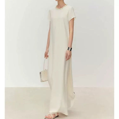Robe maxi élégante pour femmes avec col orné Chic und Stil
