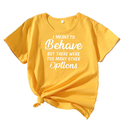 Dames Casual Humor T-Shirt Chic und Stil