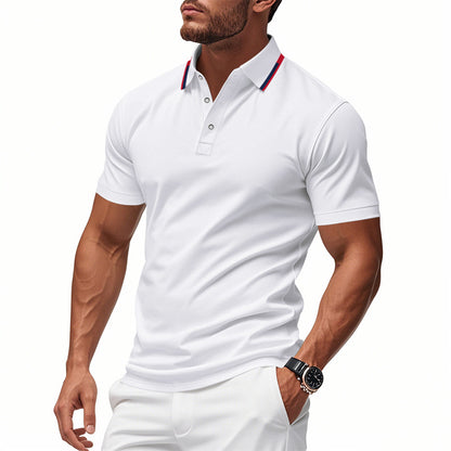 Polo shirt pour hommes avec col structuré et technologie respirante Chic und Stil
