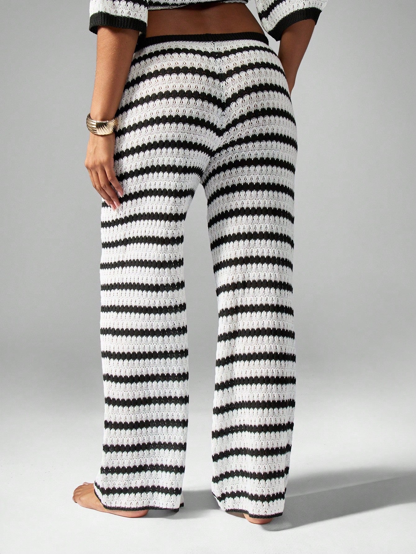 Casual Palazzo Pants for Women with Chic and Stylish Striped Pattern