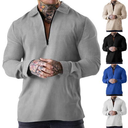 Chemise élégante à manches longues pour hommes avec fermeture éclair Chic und Stil