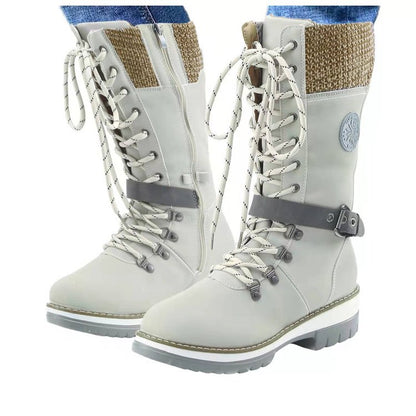 Bottes d'hiver robustes pour dames avec un design montant et des accents à la mode Chic und Stil