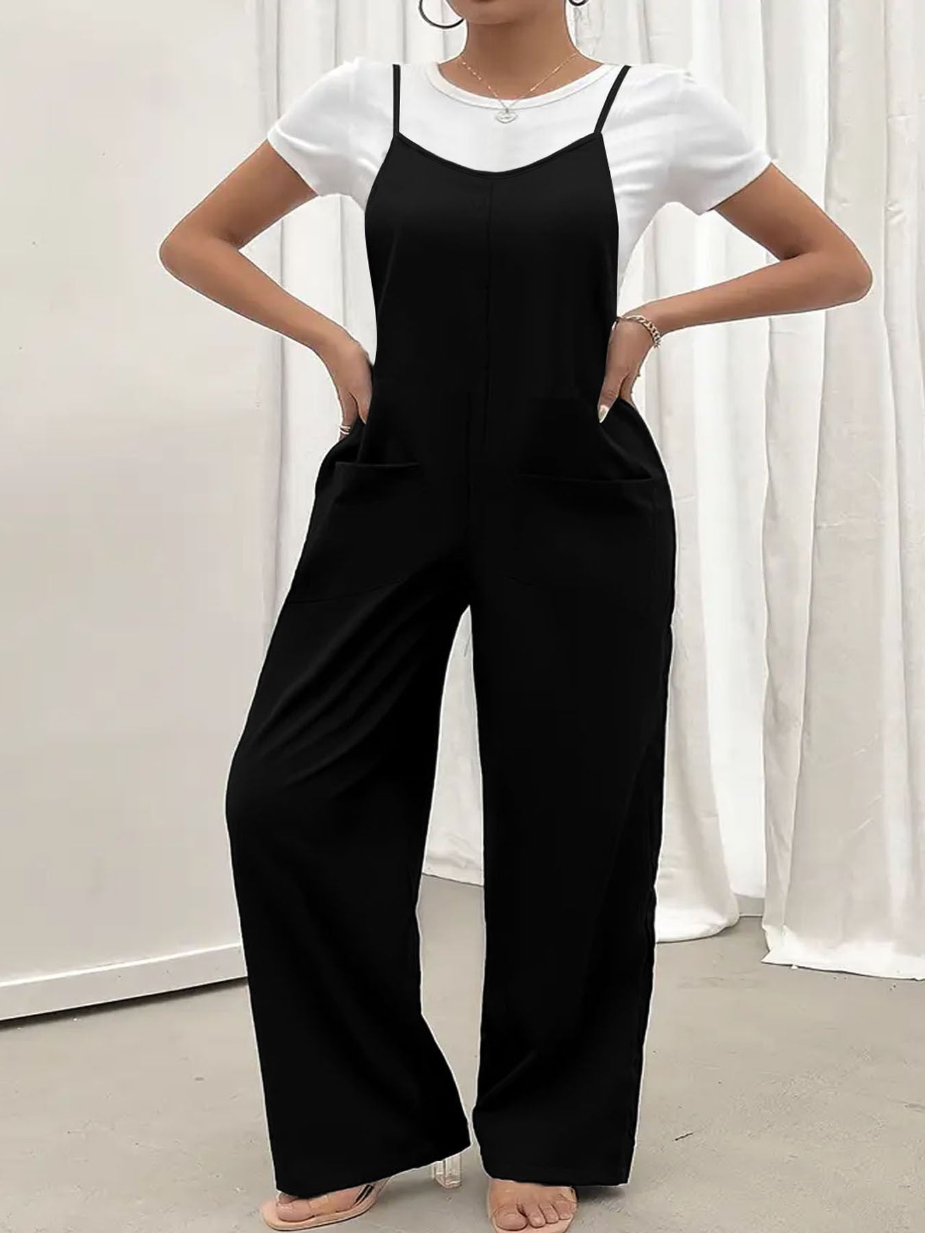 Dames Élégant Utility-Overall Chic und Stil