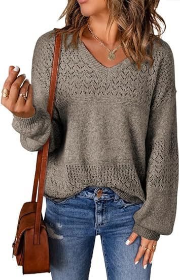 Pull en tricot aérien pour femmes Chic und Stil