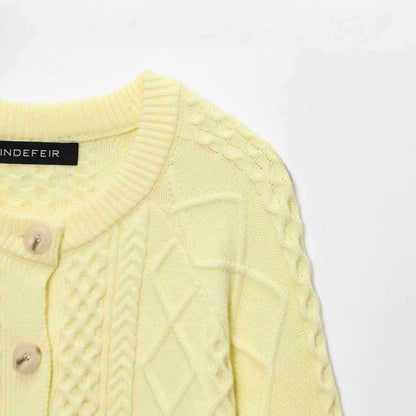 Damen weicher Strickcardigan mit Knopfleiste Chic und Stil