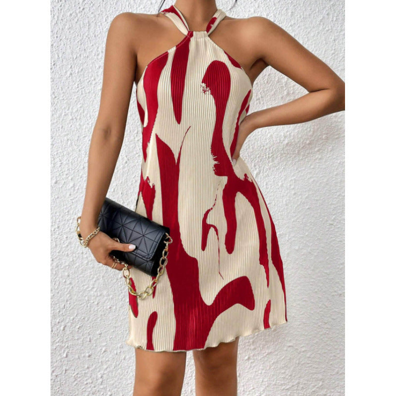 Robe courte mode pour femmes avec un design de dos nu raffiné Chic und Stil