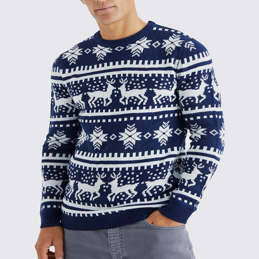 Funny Christmas sweatshirt for men with exclusive Chic und Stil pattern