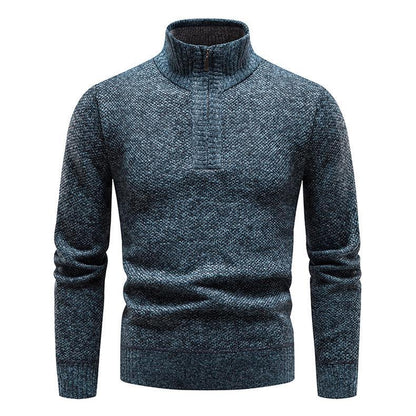 Pull homme avec demi-zip et design structuré Chic und Stil