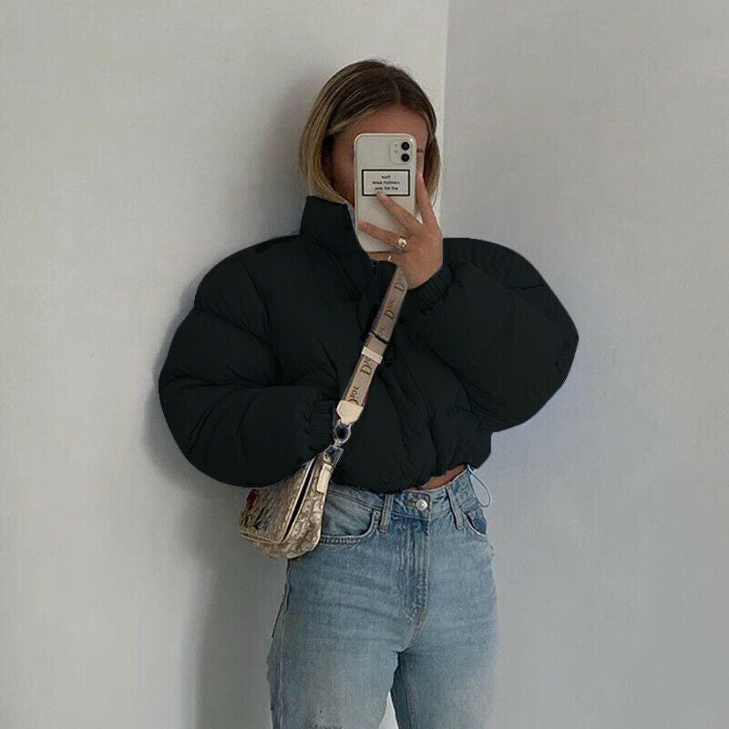 Dames doudoune d'hiver avec capuche Chic und Stil