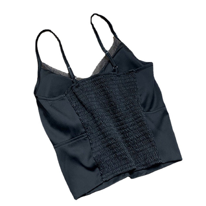 Haut cami superposé élégant pour femmes Chic und Stil