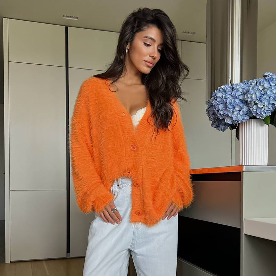 Dames Cardigan douillet et stylé Chic und Stil