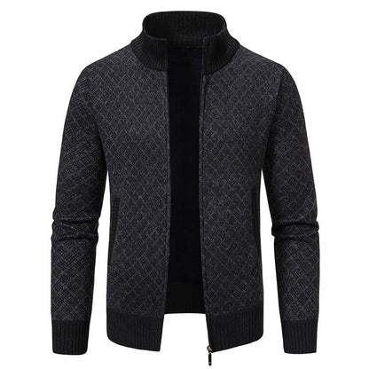 Dames élégant cardigan avec col montant Chic und Stil