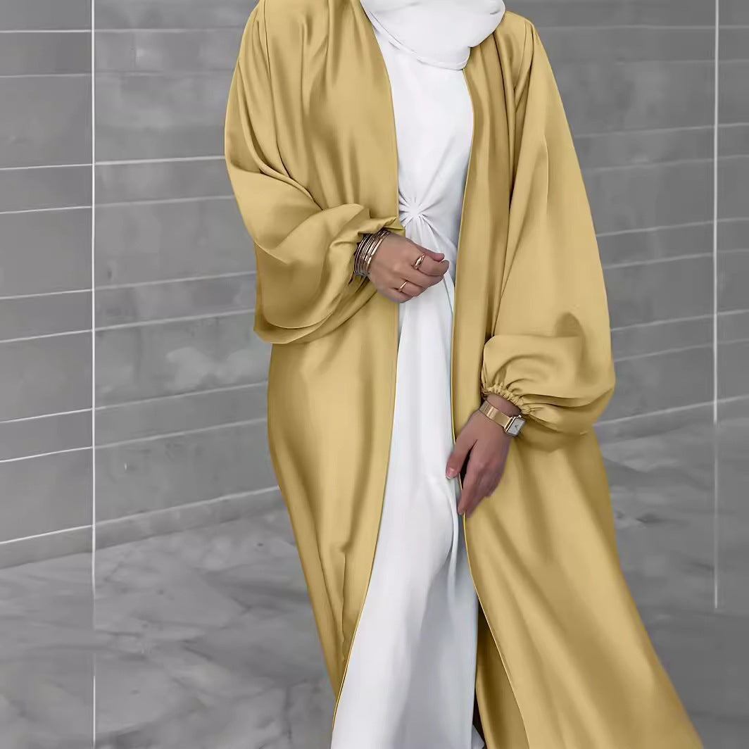 Dames élégant long cardigan en tissu fluide avec une coupe ample Chic und Stil