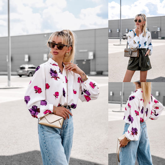 Blouse élégante pour femmes avec impression florale Chic und Stil