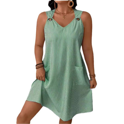 Robe décontractée pour femmes avec des bretelles fines et des poches pratiques Chic und Stil