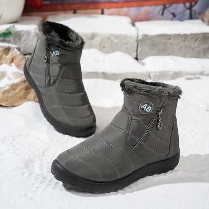 Bottes d'hiver pour femmes avec zip pratique et doublure intérieure douillette Chic und Stil