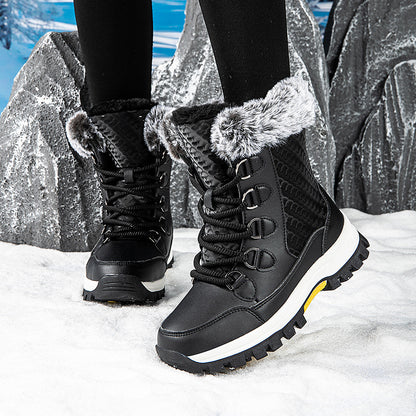 Bottes de randonnée d'hiver pour femmes avec doublure isolante et semelle antidérapante Chic und Stil