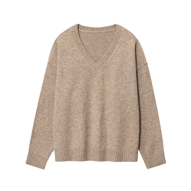 Dames Pullover V-encolure Chic und Stil