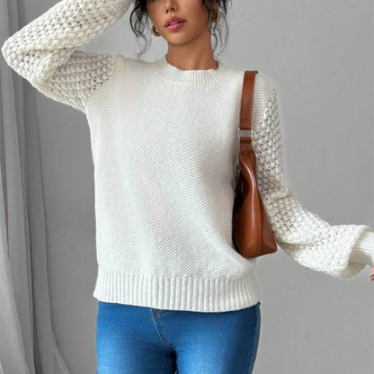 Pull féminin à la mode avec des détails en tricot raffinés Chic und Stil
