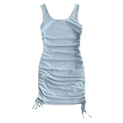 Robe Bodycon à fronce réglable pour femmes Chic und Stil